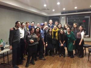 Group picture from the end of the Shabbaton. Heart to Heart Founder and Director Hart Levine, far left, stands with student leaders from the following schools: Yale, College of Staten Island, Brooklyn College, Columbia, University of Texas at Austin, Rutgers, City College, and Queens College.